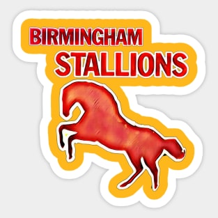 Birmingham Stallions Football Sticker